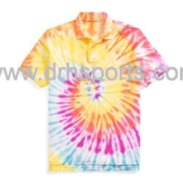 Custom Slim Tie Dye Polo Shirts Manufacturers in St Johns